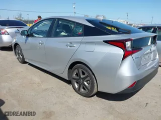 2022 Toyota Prius L Eco with VIN JTDKAMFU3N3190048, listed as a IAAI auction lot 41982252 with 19,189 mi miles. Bid and sale history available at carsss.com. Image 3.