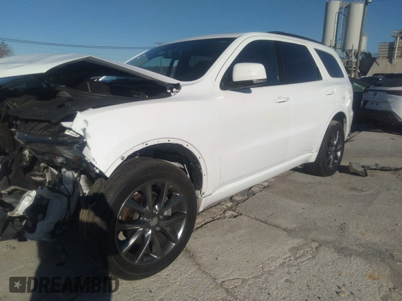 2018 Dodge Durango GT with VIN 1C4RDJDG5JC198129, listed as a IAAI auction lot 31690446 with 21,607 mi miles and . Bid and sale history available at DreamBid. Image 2.
