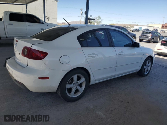2006 Mazda 3 i with VIN JM1BK12F561464270, listed as a Copart auction lot 53877845 with 201,857 mi miles and Salvage Title. Bid and sale history available at carsss.com. Image 3.