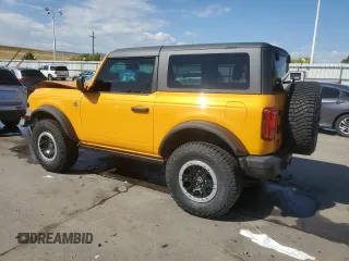 2021 Ford Bronco with VIN 1FMDE5CPXMLB06562, listed as a Copart auction lot 73561084 with 33,154 mi miles and Salvage title. Bid and sale history available at DreamBid. Image 2.