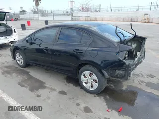 2014 Honda Civic Sedan LX with VIN 19XFB2F57EE253852, listed as a IAAI auction lot 42115504 with 83,599 mi miles. Bid and sale history available at carsss.com. Image 3.