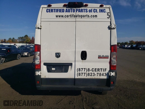 2019 Ram ProMaster Cargo with VIN 3C6TRVCG7KE539385, listed as a Copart auction lot 76939384 with Not Provided miles and Salvage Title. Bid and sale history available at DreamBid. Image 6.