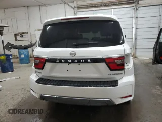 2021 Nissan Armada Platinum with VIN JN8AY2CC7M9148294, listed as a Copart auction lot 70043814 with 48,105 mi miles and Salvage Title. Bid and sale history available at carsss.com. Image 6.