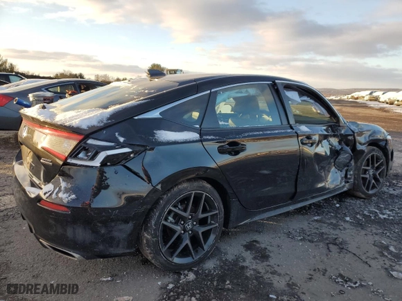 2024 Honda Civic Hatchback Sport Touring with VIN 19XFL1H81RE008615, listed as a Copart auction lot 41434395 with 4,363 mi miles and Salvage Title. Bid and sale history available at carsss.com. Image 3.
