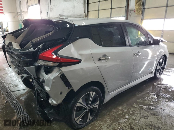 2018 Nissan LEAF S with VIN 1N4AZ1CPXJC301647, listed as a Copart auction lot 44814285 with 87,030 mi miles and Salvage Title. Bid and sale history available at DreamBid. Image 3.