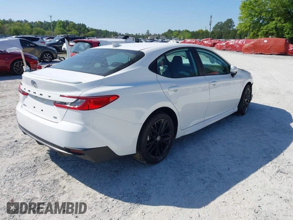 2025 Toyota Camry LE with VIN 4T1DAACK0SU551828, listed as a IAAI auction lot 41823385 with Not Provided miles and . Bid and sale history available at DreamBid. Image 4.