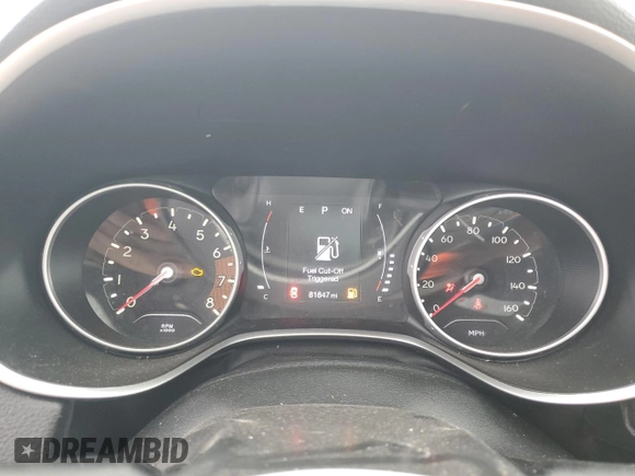 2019 Jeep Compass Latitude with VIN 3C4NJCBB1KT636757, listed as a Copart auction lot 56056115 with 81,847 mi miles and Salvage title. Bid and sale history available at DreamBid. Image 9.