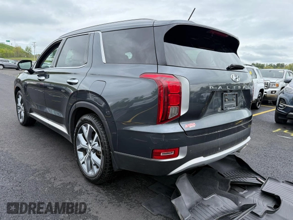 2020 Hyundai Palisade SEL z VIN KM8R4DHE6LU061204, wystawiony jako Copart lot #57970425 z przebiegiem 152 321 mil mil oraz Czysty tytuł • Clean title. Historia ofert i sprzedaży dostępna na DreamBid. Obrazek 3.