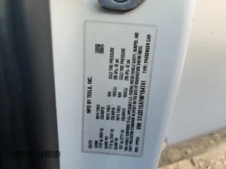 2022 Tesla Model 3 with VIN 5YJ3E1EA7NF184741, listed as a Copart auction lot 82487494 with 133,215 mi miles and Clean Title. Bid and sale history available at DreamBid. Image 12.