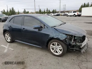 2019 Toyota Corolla Hatchback SE with VIN JTNK4RBE4K3064176, listed as a Copart auction lot 76322054 with 44,187 mi miles and Salvage Title. Bid and sale history available at carsss.com. Image 4.