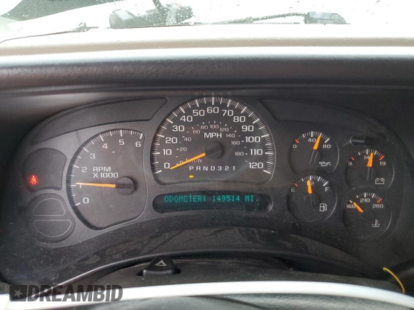 2007 Chevrolet Silverado 1500 LS with VIN 1GCEC19X27Z152046, listed as a Copart auction lot 83379914 with 149,514 mi miles and Non Repairable. Bid and sale history available at DreamBid. Image 9.