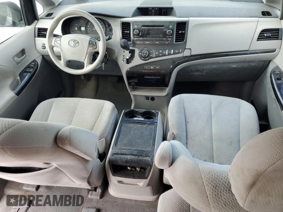 2014 Toyota Sienna LE with VIN 5TDJK3DC9ES087180, listed as a Copart auction lot 54420785 with 107,993 mi miles and Salvage title. Bid and sale history available at DreamBid. Image 8.