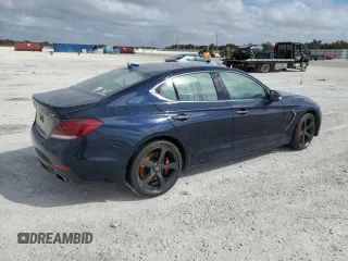 2019 Genesis G70 3.3T Advanced with VIN KMTG34LE7KU031005, listed as a Copart auction lot 74639054 with 0 mi miles and Non Repairable. Bid and sale history available at carsss.com. Image 3.