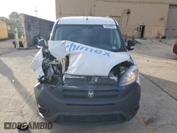 2016 Ram ProMaster City Cargo Tradesman z VIN ZFBERFAT2G6C74160, wystawiony jako Copart lot #76048003 z przebiegiem 102 522 mil mil oraz Szkoda całkowita • Salvage title. Historia ofert i sprzedaży dostępna na DreamBid. Obrazek 5.