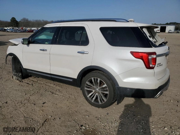 2017 Ford Explorer Platinum with VIN 1FM5K8HT6HGB19487, listed as a Copart auction lot 48171815 with 87,007 mi miles and Salvage Title. Bid and sale history available at carsss.com. Image 2.