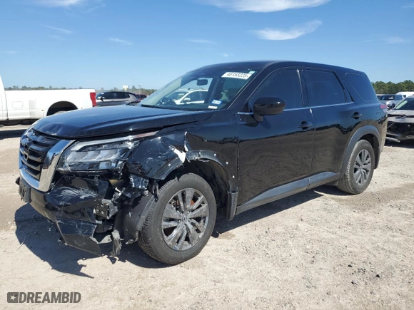 2024 Nissan Pathfinder S with VIN 5N1DR3AA6RC209816, listed as a Copart auction lot 46153225 with 37,553 mi miles and Salvage Title. Bid and sale history available at carsss.com. Image 1.
