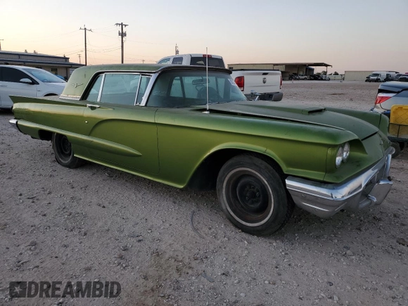 1960 Ford Thunderbird with VIN 0Y71Y166846, listed as a Copart auction lot 80034714 with 74,470 mi miles and Salvage Title. Bid and sale history available at DreamBid. Image 4.