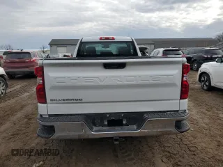 2023 Chevrolet Silverado 1500 Work Truck with VIN 3GCNAAEDXPG293304, listed as a Copart auction lot 46691305 with 35,049 mi miles and Salvage Title. Bid and sale history available at carsss.com. Image 6.