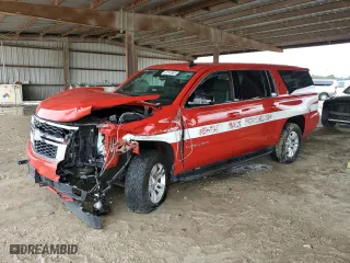 2020 Chevrolet Suburban Commercial with VIN 1GNSKKEC4LR254559, listed as a Copart auction lot 47543905 with 51,587 mi miles and Salvage Title. Bid and sale history available at carsss.com. Image 1.