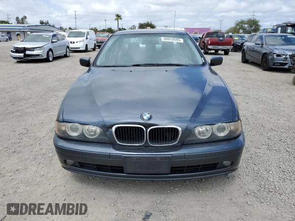 2001 BMW 5 Series 525iA with VIN WBADT43441GX24794, listed as a Copart auction lot 50913595 with 102,803 mi miles and Salvage Title. Bid and sale history available at carsss.com. Image 5.