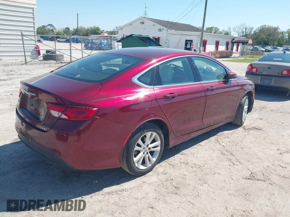 2017 Chrysler 200 Touring with VIN 1C3CCCFB0HN508745, listed as a IAAI auction lot 41699083 with 109,324 mi miles. Bid and sale history available at carsss.com. Image 4.