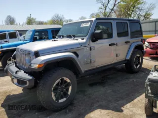 2019 Jeep Wrangler Unlimited Sahara with VIN 1C4HJXEN4KW507772, listed as a Copart auction lot 52104825 with 74,527 mi miles and Clean title. Bid and sale history available at DreamBid. Image 1.