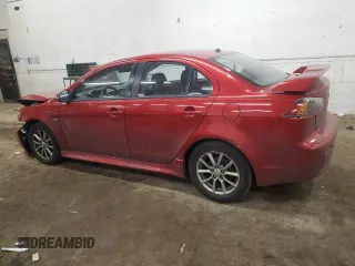 2016 Mitsubishi Lancer SE with VIN JA32V2FW5GU002619, listed as a Copart auction lot 47193795 with 91,645 mi miles and Salvage Title. Bid and sale history available at carsss.com. Image 2.