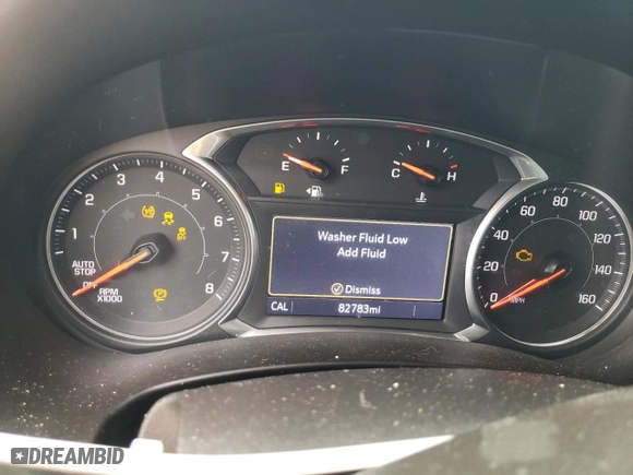 2020 GMC Terrain SLT with VIN 3GKALVEX1LL104944, listed as a Copart auction lot 46855375 with 82,783 mi miles and Salvage Title. Bid and sale history available at carsss.com. Image 9.