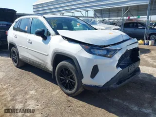 2020 Toyota RAV4 LE with VIN 2T3F1RFV7LW124233, listed as a IAAI auction lot 41652021 with 91,604 mi miles. Bid and sale history available at carsss.com. Image 1.