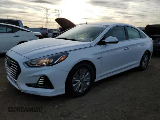 2018 Hyundai Sonata Hybrid SE with VIN KMHE24L3XJA080086, listed as a Copart auction lot 87439294 with 80,343 mi miles and Salvage Title. Bid and sale history available at carsss.com. Image 1.