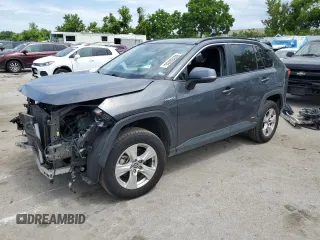 2020 Toyota RAV4 Hybrid XLE with VIN 2T3RWRFV3LW076759, listed as a Copart auction lot 60330435 with 128,274 mi miles and Salvage title. Bid and sale history available at DreamBid. Image 1.