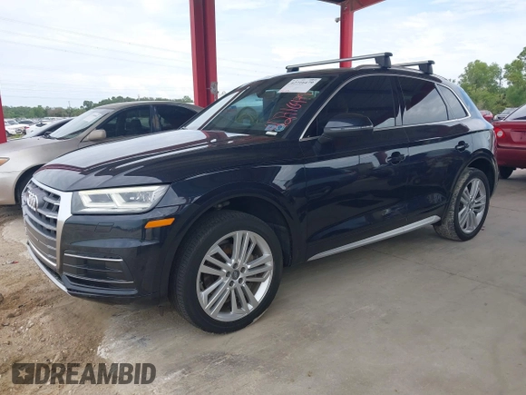 2018 Audi Q5 Premium Plus with VIN WA1BNAFY6J2121323, listed as a IAAI auction lot 42716479 with 114,173 mi miles and . Bid and sale history available at DreamBid. Image 17.