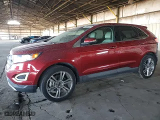 2017 Ford Edge Titanium with VIN 2FMPK3K86HBB43750, listed as a Copart auction lot 45764185 with 122,436 mi miles and Salvage Title. Bid and sale history available at carsss.com. Image 1.