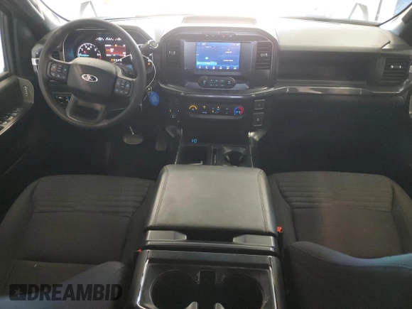 2023 Ford F-150 XL with VIN 1FTEW1EP9PKF55852, listed as a Copart auction lot 58379025 with 46,939 mi miles and Salvage title. Bid and sale history available at DreamBid. Image 8.