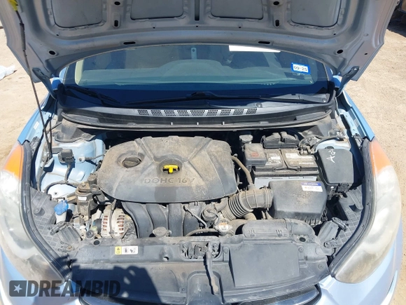 2012 Hyundai Elantra Limited with VIN KMHDH4AEXCU278876, listed as a IAAI auction lot 42007103 with 158,441 mi miles. Bid and sale history available at carsss.com. Image 10.