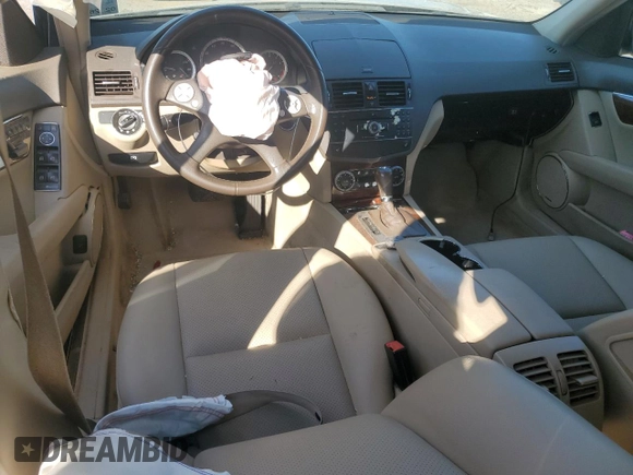 2009 Mercedes-Benz C-Class 3.0L Sport with VIN WDDGF54X79R062351, listed as a Copart auction lot 52815925 with 126,243 mi miles and Salvage Title. Bid and sale history available at carsss.com. Image 8.