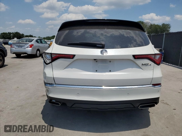 2023 Acura MDX Technology with VIN 5J8YD9H45PL000928, listed as a Copart auction lot 58206855 with 32,168 mi miles and Salvage title. Bid and sale history available at DreamBid. Image 6.