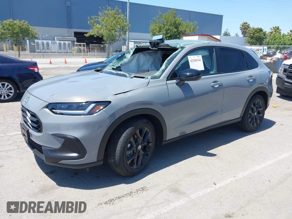 2024 Honda HR-V Sport with VIN 3CZRZ1H52RM729575, listed as a IAAI auction lot 42360144 with 10,906 mi miles and . Bid and sale history available at DreamBid. Image 17.