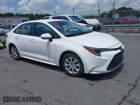 2024 Toyota Corolla LE with VIN 5YFB4MDE8RP215557, listed as a IAAI auction lot 42651885 with 11,907 mi miles and . Bid and sale history available at DreamBid. Image 1.