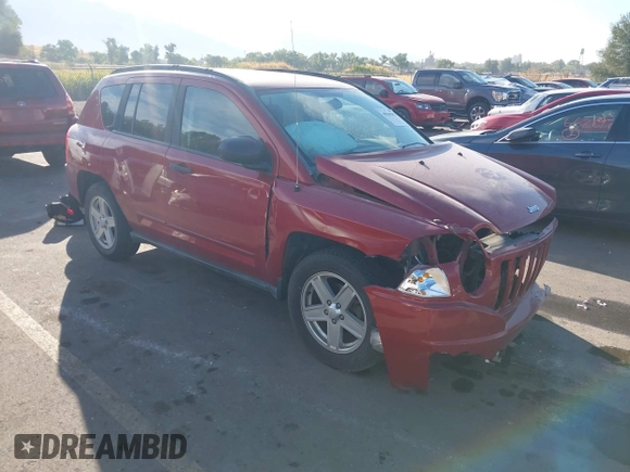 2008 Jeep Compass Sport with VIN 1J8FF47W78D787200, listed as a IAAI auction lot 40565853 with 153,500 mi miles and . Bid and sale history available at DreamBid. Image 1.