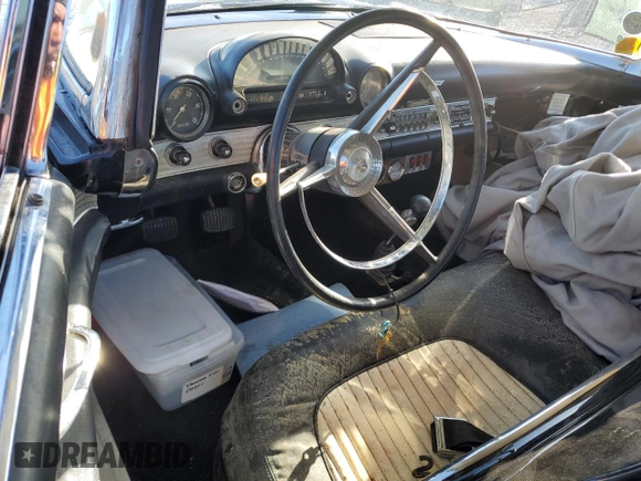 1956 Ford Thunderbird with VIN P6FH175346, listed as a Copart auction lot 80978544 with 649,864 mi miles and Salvage Title. Bid and sale history available at DreamBid. Image 8.
