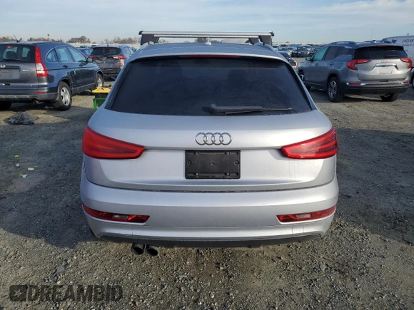 2015 Audi Q3 Premium Plus with VIN WA1BFCFSXFR002032, listed as a Copart auction lot 45018675 with 157,989 mi miles and Clean title. Bid and sale history available at DreamBid. Image 6.