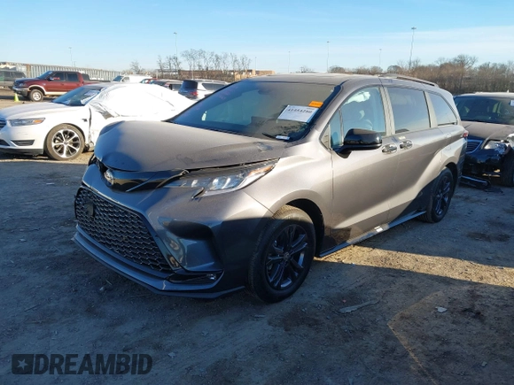 2025 Toyota Sienna XSE z VIN 5TDDSKFC7SS158263, wystawiony jako IAAI lot #41454280 z przebiegiem 8 408 mil mil oraz . Historia ofert i sprzedaży dostępna na DreamBid. Obrazek 17.