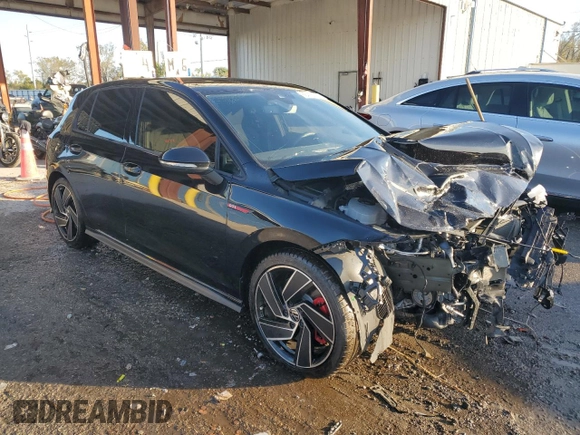 2024 Volkswagen Golf GTI S with VIN WVWGA7CD5RW155446, listed as a Copart auction lot 86428564 with 9,019 mi miles and Salvage Title. Bid and sale history available at carsss.com. Image 4.