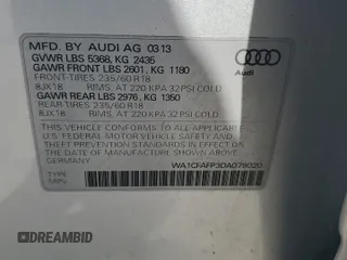 2013 Audi Q5 Premium z VIN WA1CFAFP3DA079020, wystawiony jako Copart lot #55969255 z przebiegiem 88 407 mil mil oraz Szkoda całkowita • Salvage title. Historia ofert i sprzedaży dostępna na DreamBid. Obrazek 13.