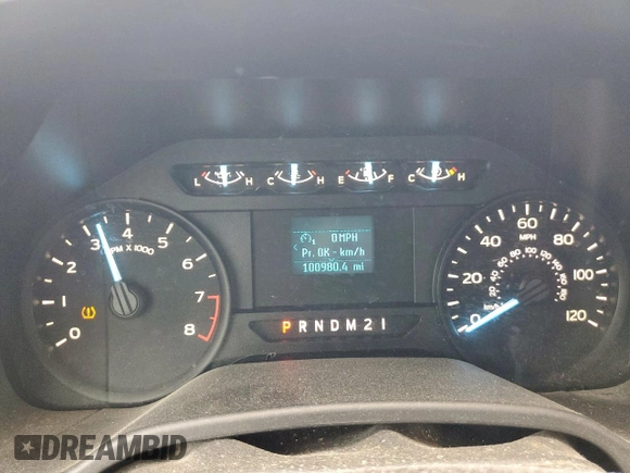 2019 Ford F-150 XL with VIN 1FTMF1CB8KKC24255, listed as a Copart auction lot 64755525 with 100,980 mi miles and Salvage title. Bid and sale history available at DreamBid. Image 9.