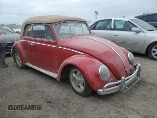 1965 Volkswagen Beetle with VIN 3364004, listed as a Copart auction lot 75647994 with 95,406 mi miles and Salvage Title. Bid and sale history available at DreamBid. Image 4.