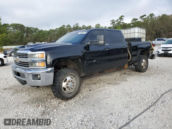 2015 Chevrolet Silverado 3500HD LT with VIN 1GC4KZC83FF122570, listed as a Copart auction lot 85655754 with 302,801 mi miles and Salvage Title. Bid and sale history available at carsss.com. Image 1.