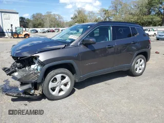 2019 Jeep Compass Latitude with VIN 3C4NJDBB8KT806912, listed as a Copart auction lot 49616585 with 36,970 mi miles and Salvage Title. Bid and sale history available at carsss.com. Image 1.