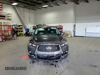 2019 Infiniti QX60 Luxe with VIN 5N1DL0MM7KC567163, listed as a Copart auction lot 49100445 with 89,030 mi miles and Salvage title. Bid and sale history available at DreamBid. Image 12.